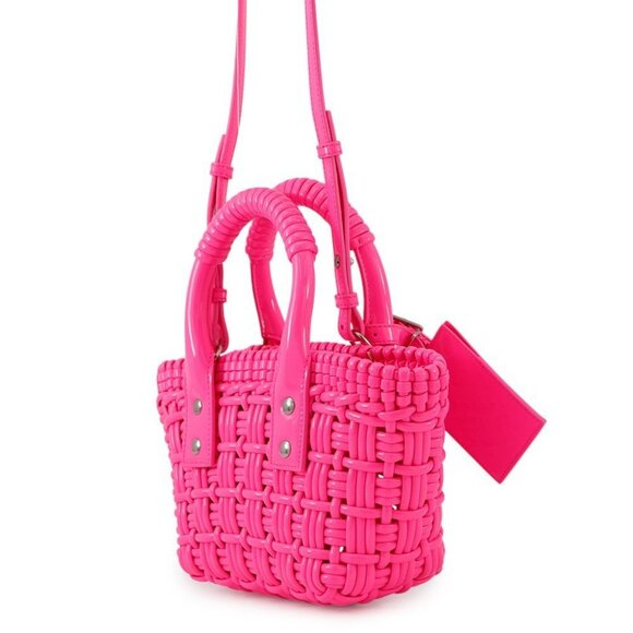 BALENCIAGA Bistro 2wayBag Size XXS Patent Leather Flow Pink - Picture 3 of 16